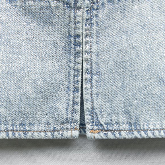 🆕 ZARA DENIM CROP TOP WITH RHINESTONES | ZARA DENIM - Picture 11 of 12